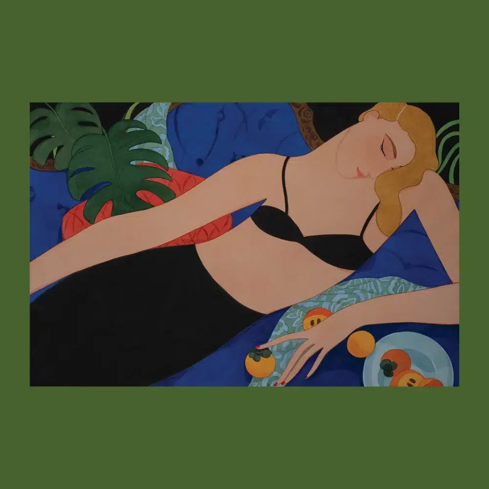 Lady with persimmons – Image 3