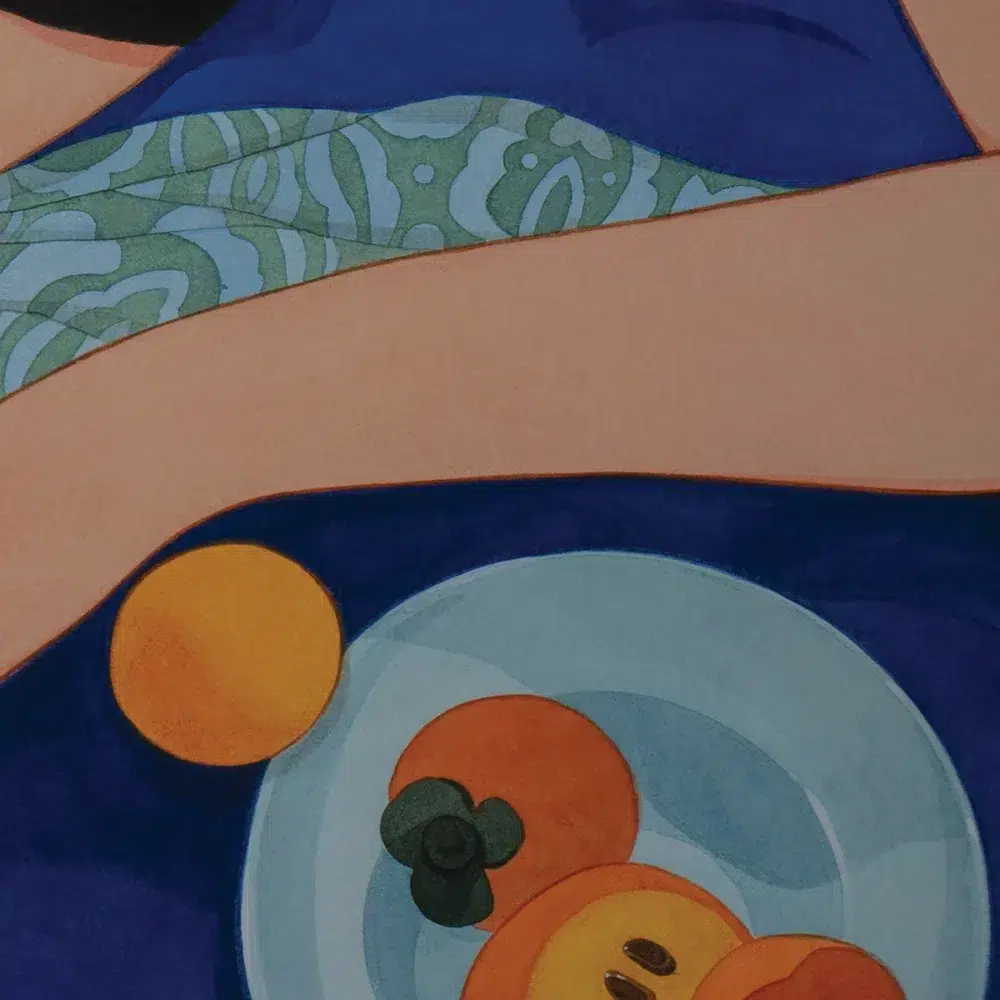 Lady with persimmons – Image 4